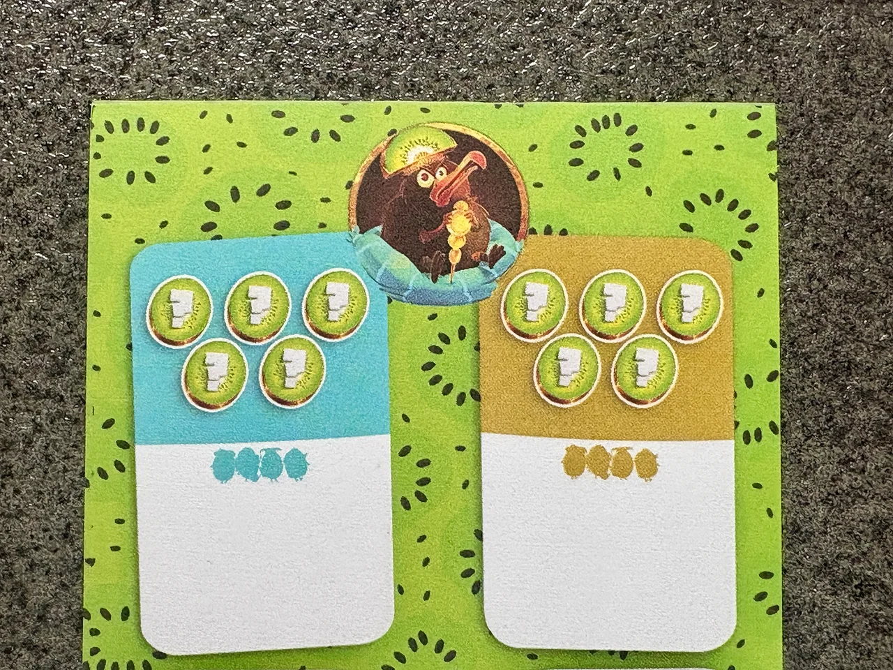 使用したらペンでメモ上に描かれたキウイを1つ消します