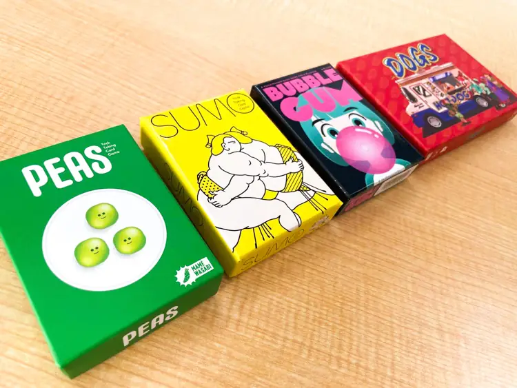 ▲yokomeさんがつくったトリックテイキングたち